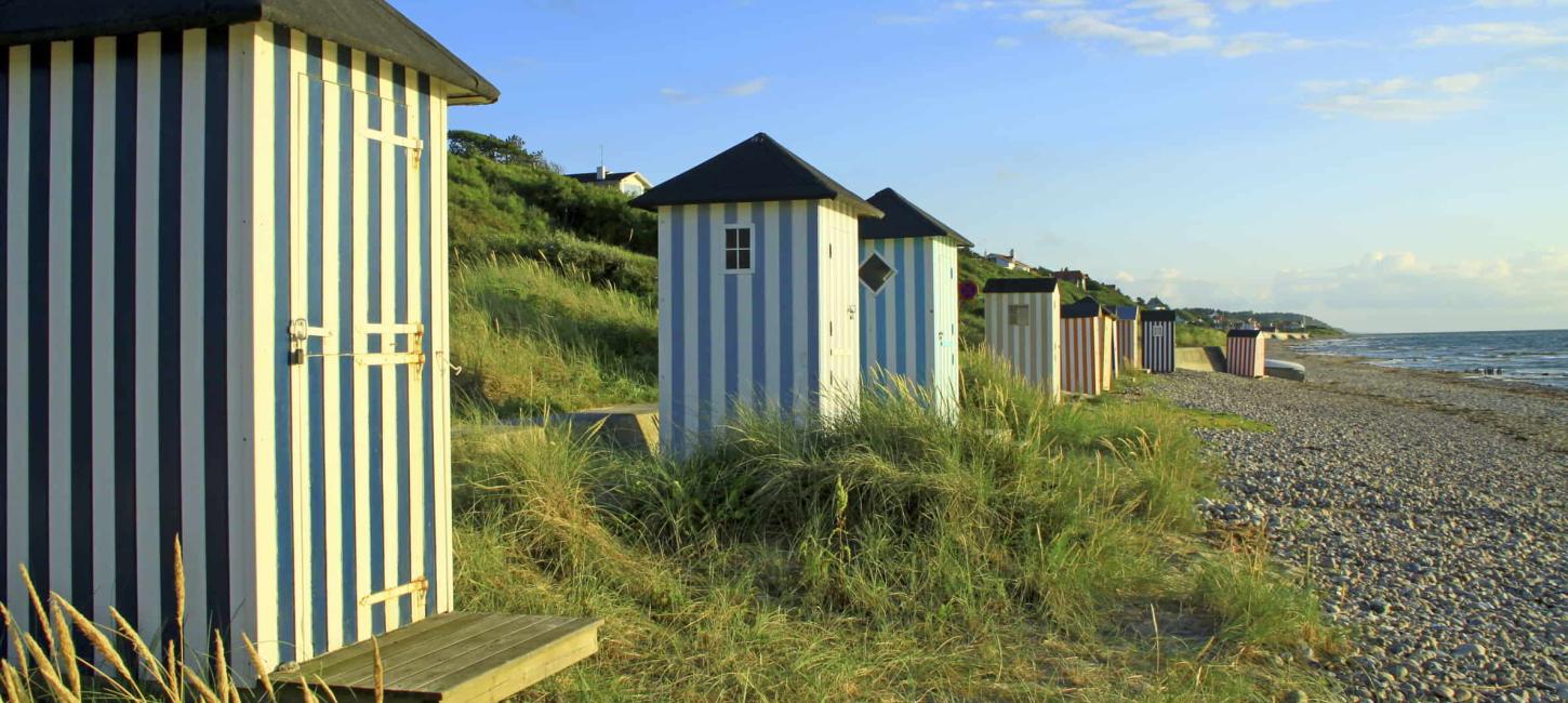 Badehuse ved Rågeleje Strand