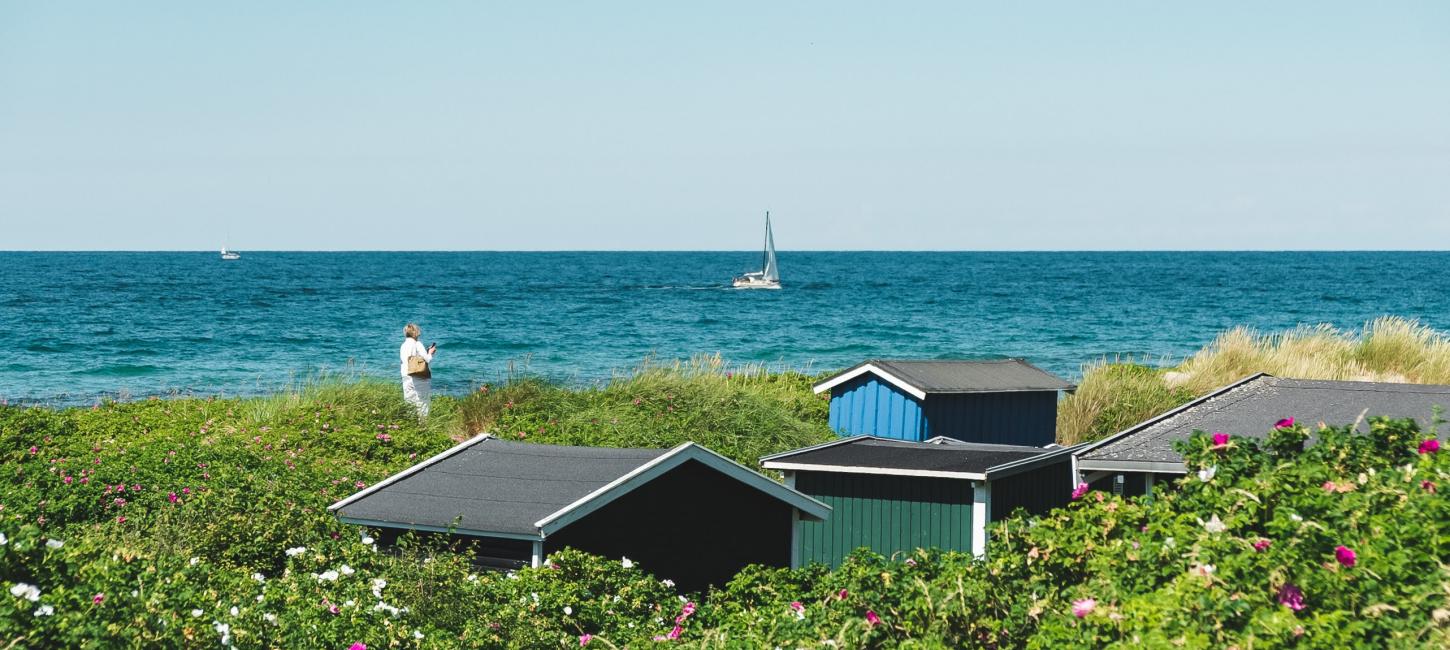 Badehusene ved Tisvildeleje Strand