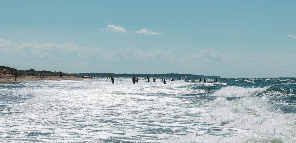 Tisvildeleje Strand en skøn sommerdag.